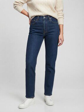 Levi’s Premium 80s Mom Jeans High Rise Dark Wash Size 27 NWT